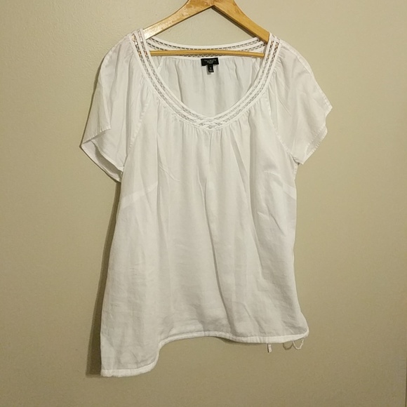 Talbots Woman White Basic Blouse - Picture 1 of 6